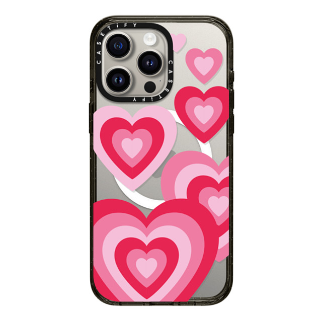 Kate Illustrates x CASETiFY iPhone 15 Pro Max ケース ブラック インパクトケース MagSafe対応 LUV