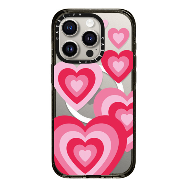 Kate Illustrates x CASETiFY iPhone 15 Pro ケース ブラック インパクトケース MagSafe対応 LUV