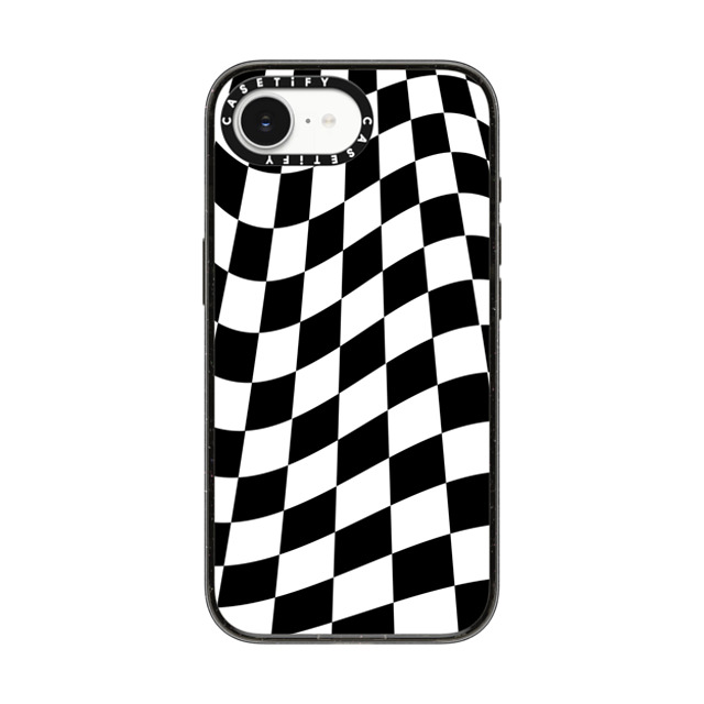 Kate Illustrates x CASETiFY iPhone 16e ケース Checkered,Pattern ブラック インパクトケース MagSafe対応 CHECK Back to School Kate Illustrates x CASETiFY iPhone 16e ケース Checkered,Pattern ブラック インパクトケース MagSafe対応 CHECK Back to School