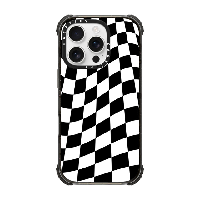 Kate Illustrates x CASETiFY iPhone 16 Pro ケース Checkered,Pattern ブラック ウルトラ インパクトケース MagSafe 対応 CHECK Back to School Kate Illustrates x CASETiFY iPhone 16 Pro ケース Checkered,Pattern ブラック ウルトラ インパクトケース MagSafe 対応 CHECK Back to School