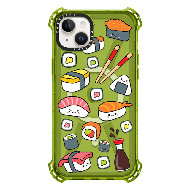 Kate Illustrates x CASETiFY iPhone 14 Plus Case Kiwi バウンスケース SUSHI Kate Illustrates x CASETiFY iPhone 14 Plus Case Kiwi バウンスケース SUSHI