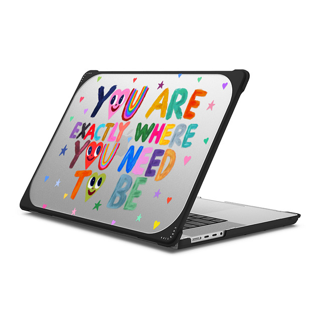 I Scream Colour x CASETiFY MacBook Pro 16-inch (2021 / 2023) ブラック バウンス ケース You are exactly where you need to be