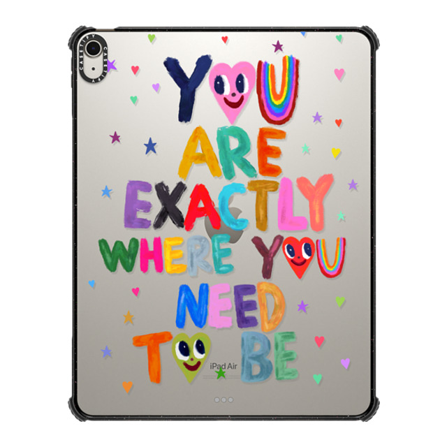 I Scream Colour x CASETiFY iPad Air 13 (M2) ブラック iPad インパクト ケース You are exactly where you need to be