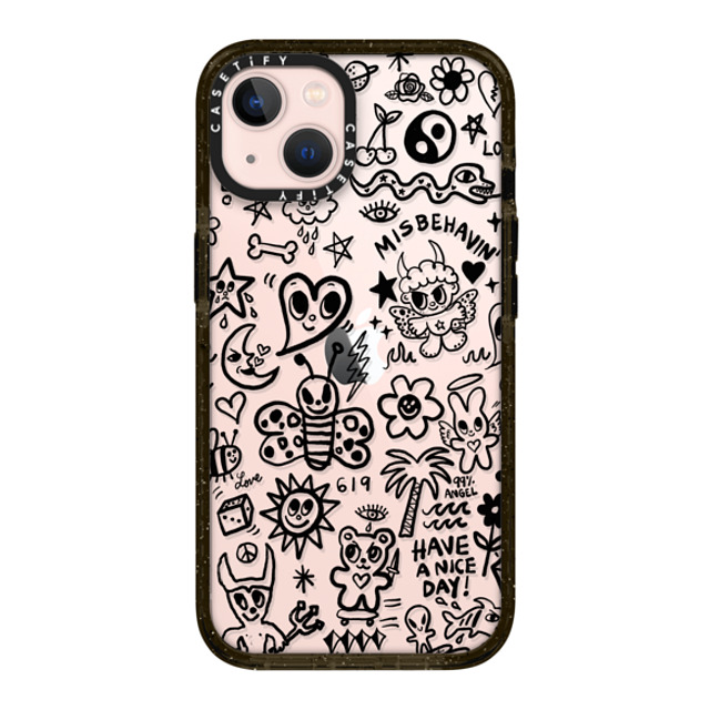 I Scream Colour x CASETiFY iPhone 13 ケース ブラック インパクトケース MISBEHAVIN'