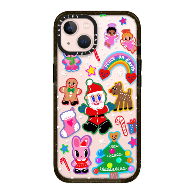 I Scream Colour x CASETiFY iPhone 13 ケース ブラック インパクトケース Santa is coming!