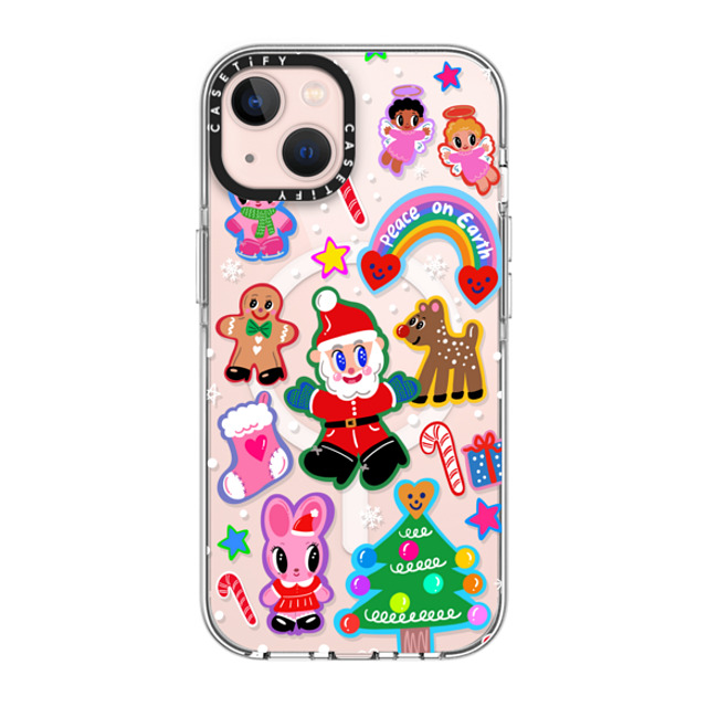 I Scream Colour x CASETiFY iPhone 13 ケース クリア クリア ケース MagSafe対応 Santa is coming!