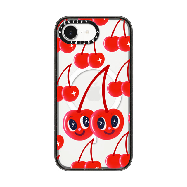 I Scream Colour x CASETiFY iPhone 16e Case Cherry,Strawberry Black Impact Case MagSafe Compatible Cherry Love Back to School I Scream Colour x CASETiFY iPhone 16e Case Cherry,Strawberry Black Impact Case MagSafe Compatible Cherry Love Back to School
