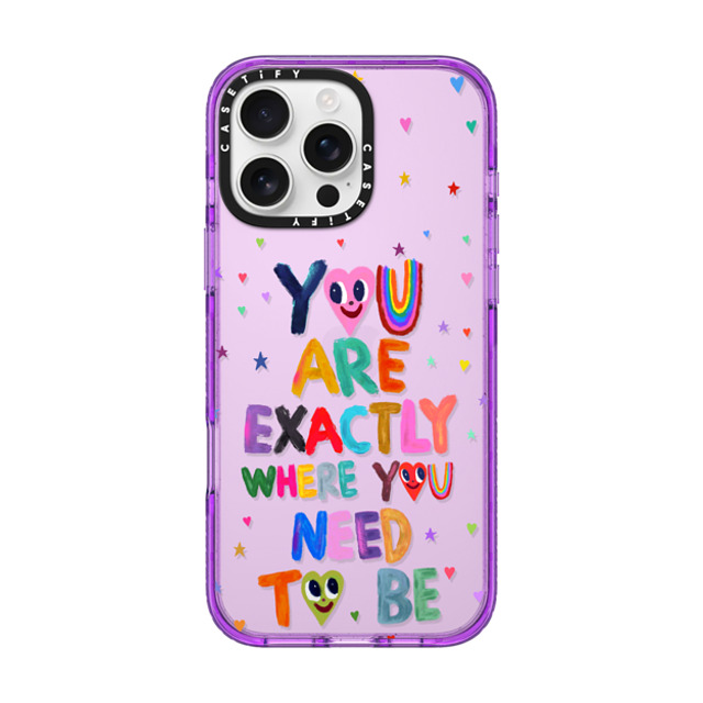 I Scream Colour x CASETiFY iPhone 16 Pro Max ケース パープル インパクトケース You are exactly where you need to be