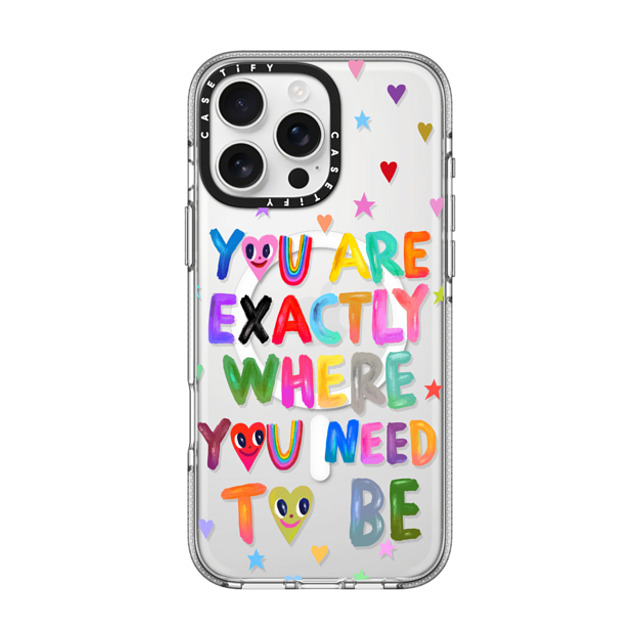 I Scream Colour x CASETiFY iPhone 16 Pro Max Case クリア クリア ケース MagSafe対応 You are exactly where you need to be Back to School I Scream Colour x CASETiFY iPhone 16 Pro Max Case クリア クリア ケース MagSafe対応 You are exactly where you need to be Back to School