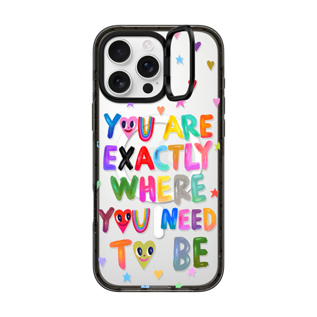 I Scream Colour x CASETiFY iPhone 16 Pro Max Case Black インパクトリングスタンドケース MagSafe対応 You are exactly where you need to be Back to School I Scream Colour x CASETiFY iPhone 16 Pro Max Case Black インパクトリングスタンドケース MagSafe対応 You are exactly where you need to be Back to School