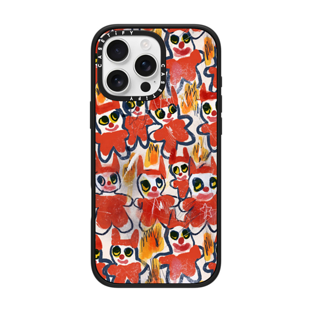 I Scream Colour x CASETiFY iPhone 16 Pro Max ケース Cartoon,Quote マットブラック インパクトケース MagSafe対応 DEMONS Father's Day I Scream Colour x CASETiFY iPhone 16 Pro Max ケース Cartoon,Quote マットブラック インパクトケース MagSafe対応 DEMONS Father's Day