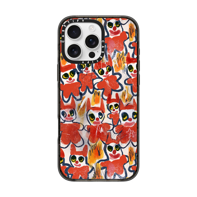 I Scream Colour x CASETiFY iPhone 16 Pro Max ケース Cartoon,Quote ブラック インパクトケース DEMONS Father's Day I Scream Colour x CASETiFY iPhone 16 Pro Max ケース Cartoon,Quote ブラック インパクトケース DEMONS Father's Day