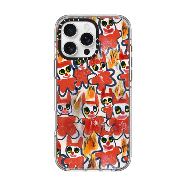 I Scream Colour x CASETiFY iPhone 16 Pro Max ケース Cartoon,Quote クリア クリア ケース MagSafe対応 DEMONS Father's Day I Scream Colour x CASETiFY iPhone 16 Pro Max ケース Cartoon,Quote クリア クリア ケース MagSafe対応 DEMONS Father's Day