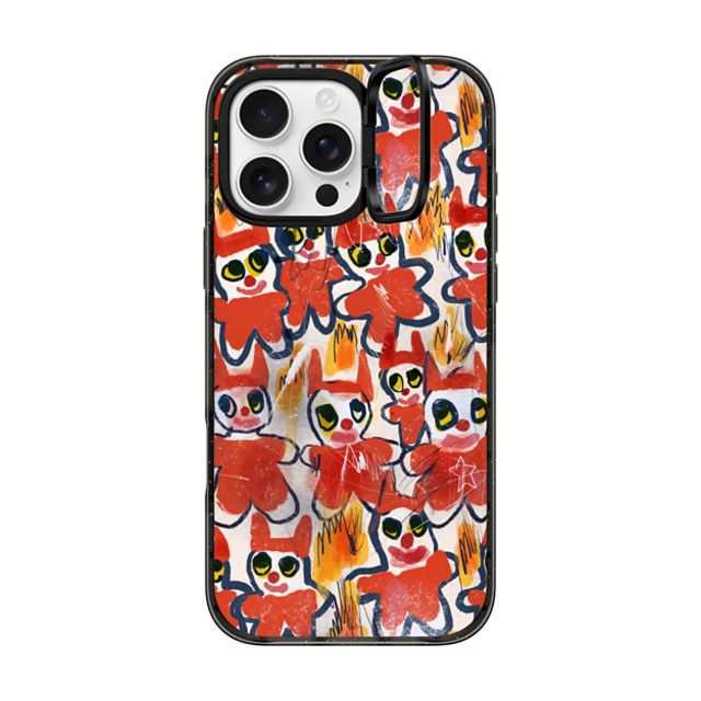 I Scream Colour x CASETiFY iPhone 16 Pro Max ケース Cartoon,Quote ブラック インパクトリングスタンドケース MagSafe対応 DEMONS Father's Day I Scream Colour x CASETiFY iPhone 16 Pro Max ケース Cartoon,Quote ブラック インパクトリングスタンドケース MagSafe対応 DEMONS Father's Day