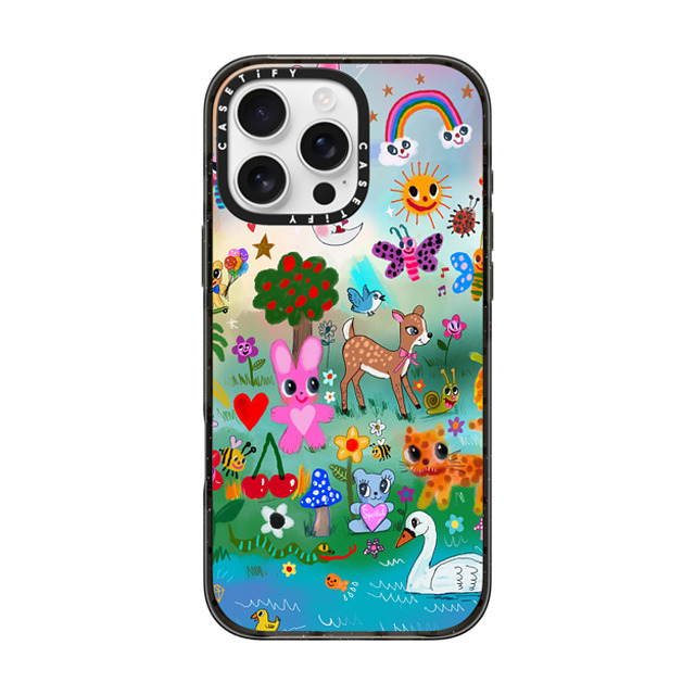 I Scream Colour x CASETiFY iPhone 16 Pro Max ケース ブラック インパクトケース POP FANTASY