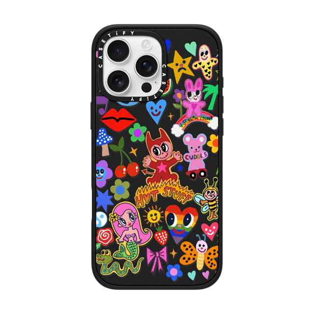 I Scream Colour x CASETiFY iPhone 16 Pro Max Case Cartoon,Quote マットブラック Impact Case MagSafe Compatible HOT STUFF Mother's Day I Scream Colour x CASETiFY iPhone 16 Pro Max Case Cartoon,Quote マットブラック Impact Case MagSafe Compatible HOT STUFF Mother's Day