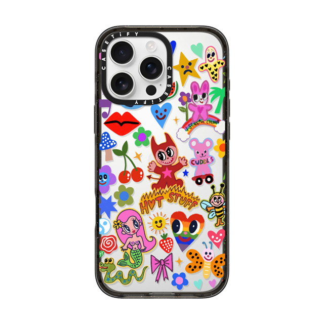 I Scream Colour x CASETiFY iPhone 16 Pro Max Case Cartoon,Quote ブラック インパクトケース HOT STUFF Mother's Day I Scream Colour x CASETiFY iPhone 16 Pro Max Case Cartoon,Quote ブラック インパクトケース HOT STUFF Mother's Day