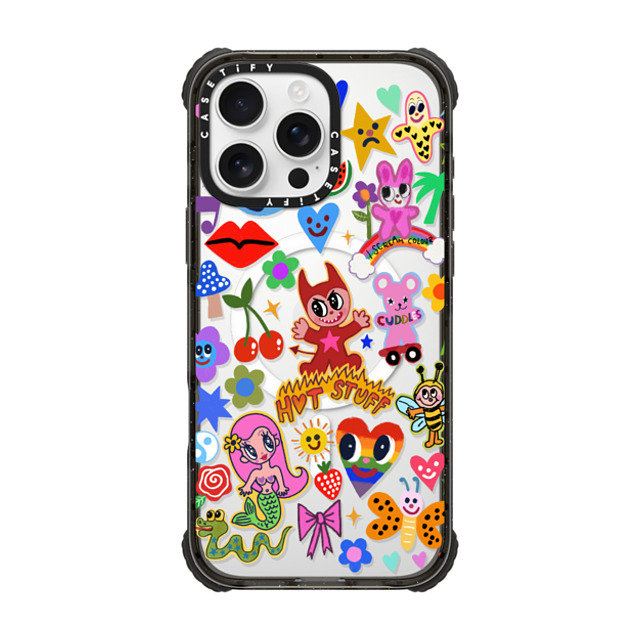 I Scream Colour x CASETiFY iPhone 16 Pro Max Case Cartoon,Quote ブラック ウルトラ インパクトケース MagSafe 対応 HOT STUFF Mother's Day I Scream Colour x CASETiFY iPhone 16 Pro Max Case Cartoon,Quote ブラック ウルトラ インパクトケース MagSafe 対応 HOT STUFF Mother's Day