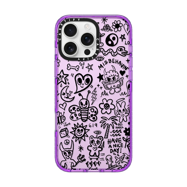 I Scream Colour x CASETiFY iPhone 16 Pro Max Case Cartoon,Quote パープル インパクトケース MISBEHAVIN' Mother's Day I Scream Colour x CASETiFY iPhone 16 Pro Max Case Cartoon,Quote パープル インパクトケース MISBEHAVIN' Mother's Day
