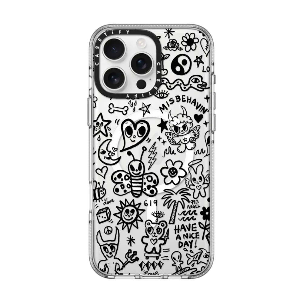 Impact Clear iPhone 16 Pro Max Case MagSafe Compatible - MISBEHAVIN'