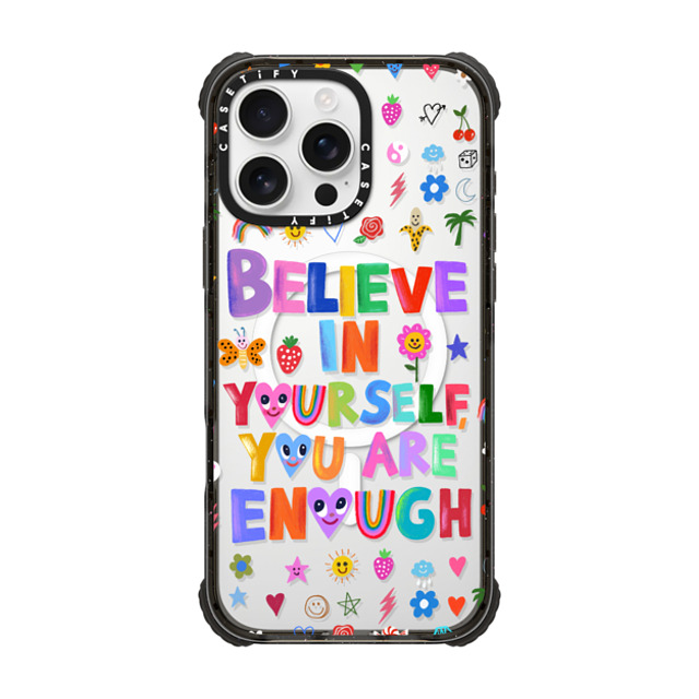 I Scream Colour x CASETiFY iPhone 16 Pro Max Case Black ウルトラ インパクトケース MagSafe 対応 BELIEVE IN YOURSELF I Scream Colour x CASETiFY iPhone 16 Pro Max Case Black ウルトラ インパクトケース MagSafe 対応 BELIEVE IN YOURSELF