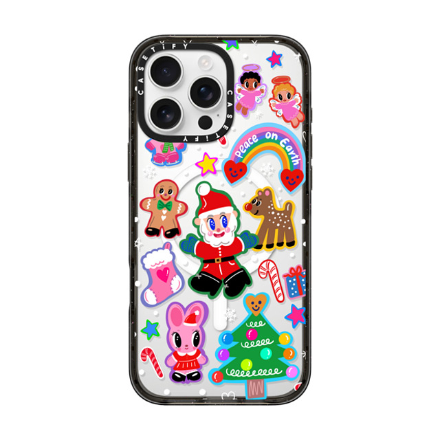 I Scream Colour x CASETiFY iPhone 16 Pro Max ケース ブラック インパクトケース MagSafe対応 Santa is coming!