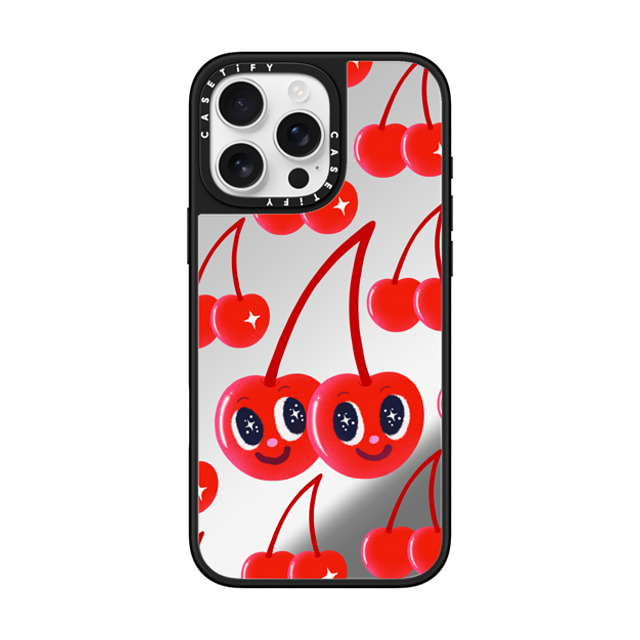 I Scream Colour x CASETiFY iPhone 16 Pro Max ケース Cherry,Strawberry Silver on Black ミラーケース MagSafe対応 Cherry Love Back to School I Scream Colour x CASETiFY iPhone 16 Pro Max ケース Cherry,Strawberry Silver on Black ミラーケース MagSafe対応 Cherry Love Back to School