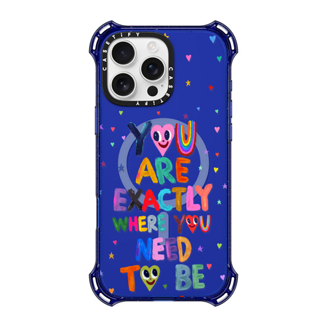 I Scream Colour x CASETiFY iPhone 16 Pro Max Case コバルトブルー バウンスケース You are exactly where you need to be I Scream Colour x CASETiFY iPhone 16 Pro Max Case コバルトブルー バウンスケース You are exactly where you need to be