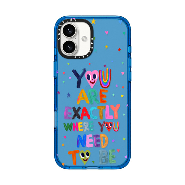 I Scream Colour x CASETiFY iPhone 16 Plus ケース スカイブルー インパクトケース You are exactly where you need to be Mother's Day I Scream Colour x CASETiFY iPhone 16 Plus ケース スカイブルー インパクトケース You are exactly where you need to be Mother's Day