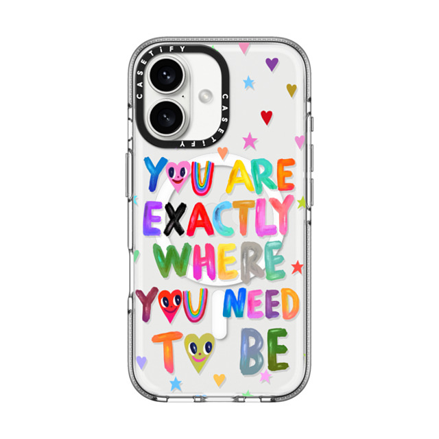 I Scream Colour x CASETiFY iPhone 16 Case クリア クリア ケース MagSafe対応 You are exactly where you need to be Back to School I Scream Colour x CASETiFY iPhone 16 Case クリア クリア ケース MagSafe対応 You are exactly where you need to be Back to School