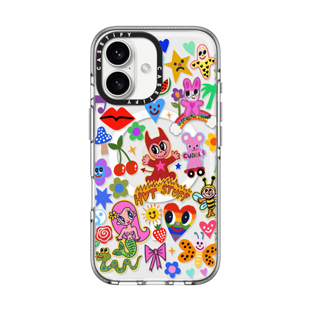 I Scream Colour x CASETiFY iPhone 16 Case Cartoon,Quote クリア クリア ケース MagSafe対応 HOT STUFF Mother's Day I Scream Colour x CASETiFY iPhone 16 Case Cartoon,Quote クリア クリア ケース MagSafe対応 HOT STUFF Mother's Day