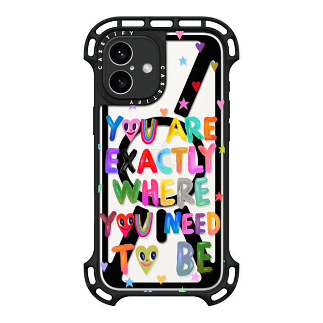 I Scream Colour x CASETiFY iPhone 16 Plus Case Black ウルトラ バウンスケース MagSafe対応 You are exactly where you need to be Back to School I Scream Colour x CASETiFY iPhone 16 Plus Case Black ウルトラ バウンスケース MagSafe対応 You are exactly where you need to be Back to School