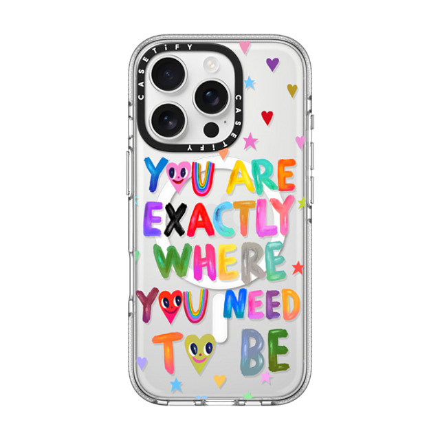 I Scream Colour x CASETiFY iPhone 16 Pro Case クリア クリア ケース MagSafe対応 You are exactly where you need to be Back to School I Scream Colour x CASETiFY iPhone 16 Pro Case クリア クリア ケース MagSafe対応 You are exactly where you need to be Back to School