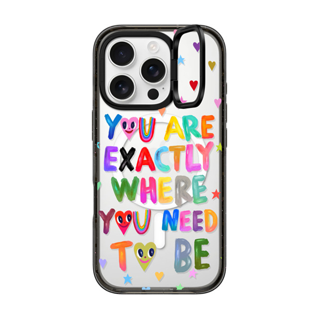 I Scream Colour x CASETiFY iPhone 16 Pro Case Black インパクトリングスタンドケース MagSafe対応 You are exactly where you need to be Back to School I Scream Colour x CASETiFY iPhone 16 Pro Case Black インパクトリングスタンドケース MagSafe対応 You are exactly where you need to be Back to School