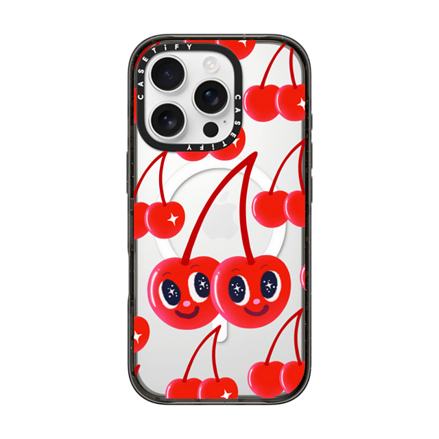 I Scream Colour x CASETiFY iPhone 16 Pro Case Cherry,Strawberry Black Impact Case MagSafe Compatible Cherry Love Back to School I Scream Colour x CASETiFY iPhone 16 Pro Case Cherry,Strawberry Black Impact Case MagSafe Compatible Cherry Love Back to School