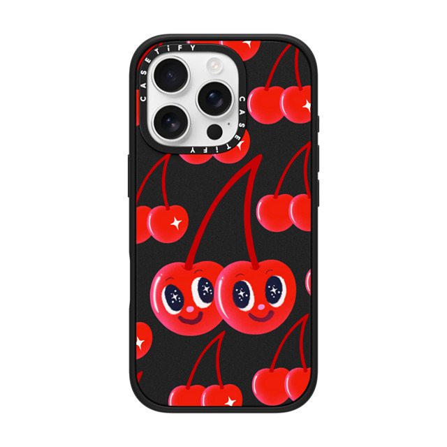 I Scream Colour x CASETiFY iPhone 16 Pro Case Cherry,Strawberry Matte Black Impact Case MagSafe Compatible Cherry Love Back to School I Scream Colour x CASETiFY iPhone 16 Pro Case Cherry,Strawberry Matte Black Impact Case MagSafe Compatible Cherry Love Back to School