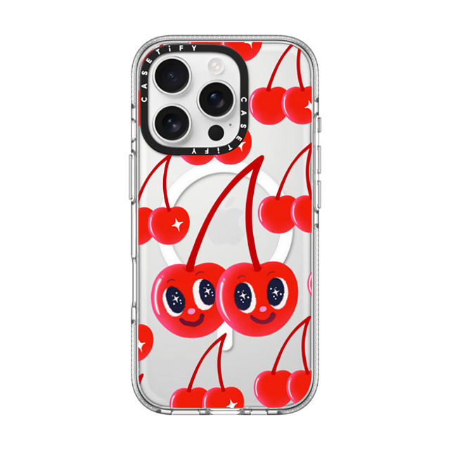 I Scream Colour x CASETiFY iPhone 16 Pro Case Cherry,Strawberry クリア クリア ケース MagSafe対応 Cherry Love Back to School I Scream Colour x CASETiFY iPhone 16 Pro Case Cherry,Strawberry クリア クリア ケース MagSafe対応 Cherry Love Back to School
