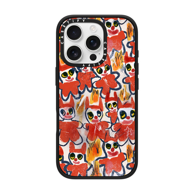 I Scream Colour x CASETiFY iPhone 16 Pro ケース Cartoon,Quote マットブラック インパクトケース MagSafe対応 DEMONS Father's Day I Scream Colour x CASETiFY iPhone 16 Pro ケース Cartoon,Quote マットブラック インパクトケース MagSafe対応 DEMONS Father's Day
