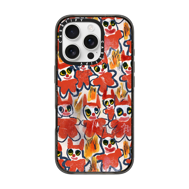 I Scream Colour x CASETiFY iPhone 16 Pro ケース Cartoon,Quote ブラック インパクトケース DEMONS Father's Day I Scream Colour x CASETiFY iPhone 16 Pro ケース Cartoon,Quote ブラック インパクトケース DEMONS Father's Day