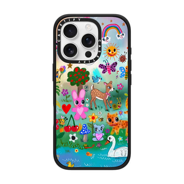 I Scream Colour x CASETiFY iPhone 16 Pro ケース マットブラック インパクトケース MagSafe対応 POP FANTASY