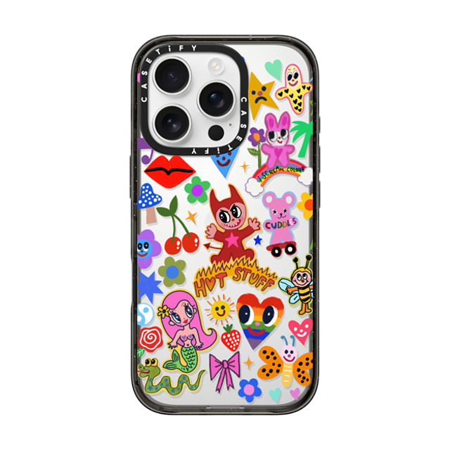 I Scream Colour x CASETiFY iPhone 16 Pro Case Cartoon,Quote ブラック インパクトケース HOT STUFF Mother's Day I Scream Colour x CASETiFY iPhone 16 Pro Case Cartoon,Quote ブラック インパクトケース HOT STUFF Mother's Day