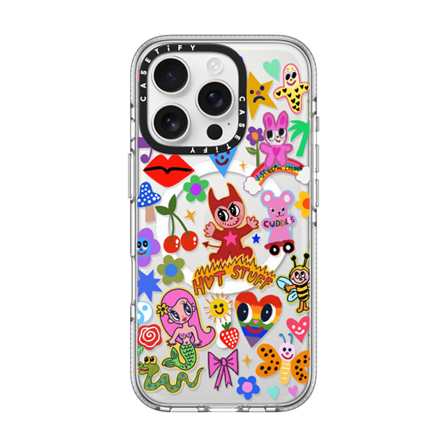 I Scream Colour x CASETiFY iPhone 16 Pro Case Cartoon,Quote Clear Clear Case MagSafe Compatible HOT STUFF Mother's Day I Scream Colour x CASETiFY iPhone 16 Pro Case Cartoon,Quote Clear Clear Case MagSafe Compatible HOT STUFF Mother's Day