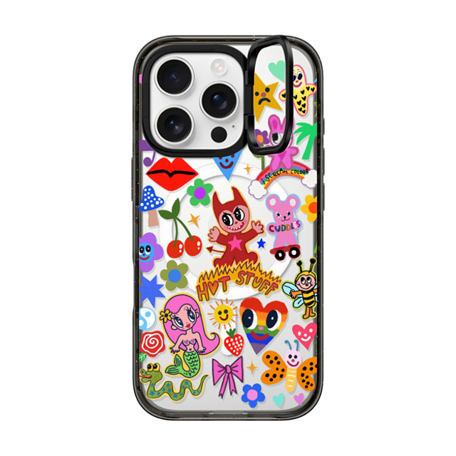 I Scream Colour x CASETiFY iPhone 16 Pro Case Cartoon,Quote ブラック インパクトリングスタンドケース MagSafe対応 HOT STUFF Mother's Day I Scream Colour x CASETiFY iPhone 16 Pro Case Cartoon,Quote ブラック インパクトリングスタンドケース MagSafe対応 HOT STUFF Mother's Day