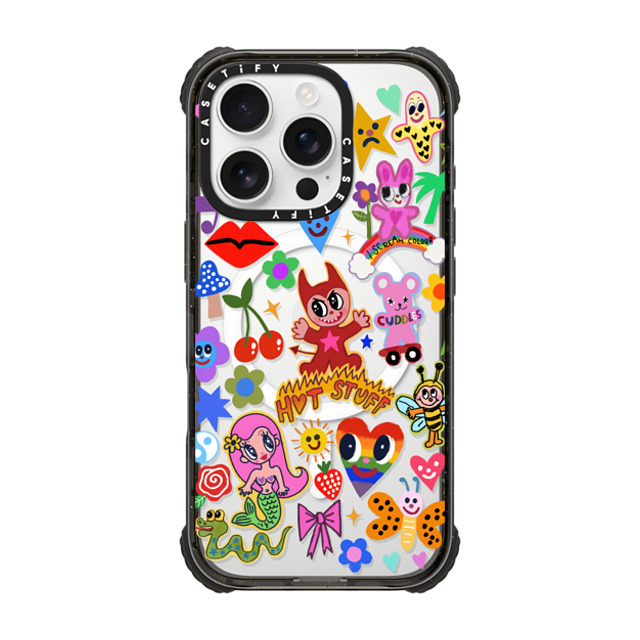 I Scream Colour x CASETiFY iPhone 16 Pro Case Cartoon,Quote ブラック ウルトラ インパクトケース MagSafe 対応 HOT STUFF Mother's Day I Scream Colour x CASETiFY iPhone 16 Pro Case Cartoon,Quote ブラック ウルトラ インパクトケース MagSafe 対応 HOT STUFF Mother's Day