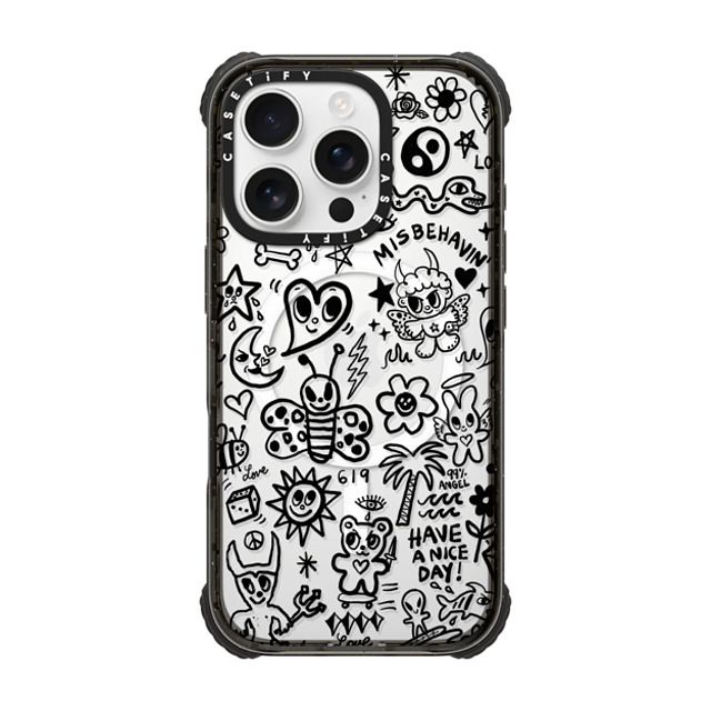 I Scream Colour x CASETiFY iPhone 16 Pro Case Black ウルトラ インパクトケース MagSafe 対応 MISBEHAVIN' I Scream Colour x CASETiFY iPhone 16 Pro Case Black ウルトラ インパクトケース MagSafe 対応 MISBEHAVIN'