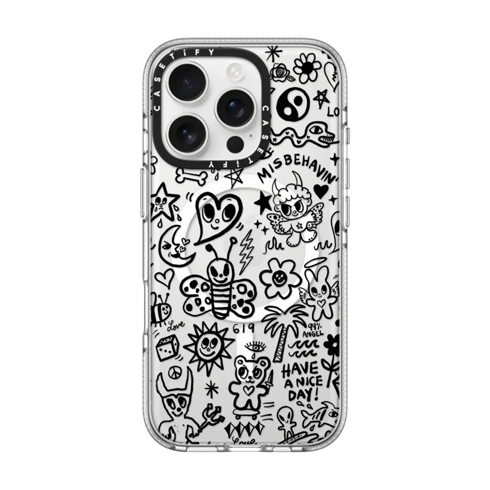 Clear iPhone 16 Pro Case MagSafe Compatible - MISBEHAVIN'