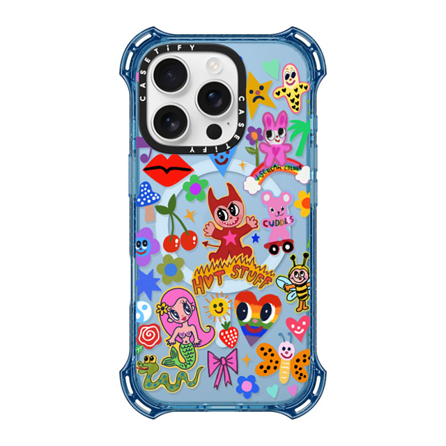 I Scream Colour x CASETiFY iPhone 16 Pro Case ベイビーブルー バウンスケース HOT STUFF I Scream Colour x CASETiFY iPhone 16 Pro Case ベイビーブルー バウンスケース HOT STUFF