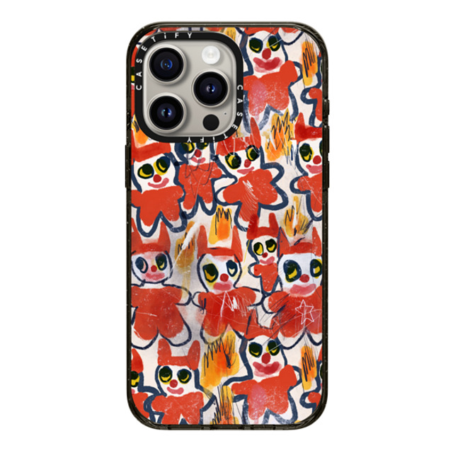 I Scream Colour x CASETiFY iPhone 15 Pro Max ケース Cartoon,Quote ブラック インパクトケース MagSafe対応 DEMONS Father's Day I Scream Colour x CASETiFY iPhone 15 Pro Max ケース Cartoon,Quote ブラック インパクトケース MagSafe対応 DEMONS Father's Day