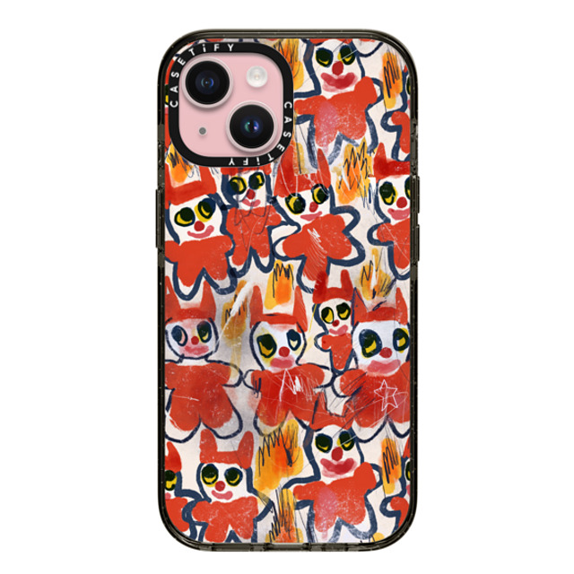 I Scream Colour x CASETiFY iPhone 15 ケース Cartoon,Quote ブラック インパクトケース MagSafe対応 DEMONS Father's Day I Scream Colour x CASETiFY iPhone 15 ケース Cartoon,Quote ブラック インパクトケース MagSafe対応 DEMONS Father's Day