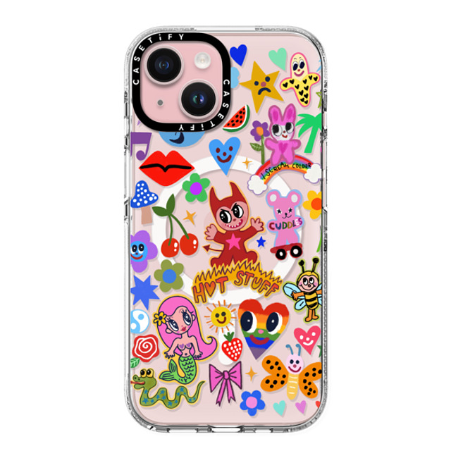 I Scream Colour x CASETiFY iPhone 15 Case Cartoon,Quote クリア クリア ケース MagSafe対応 HOT STUFF Mother's Day I Scream Colour x CASETiFY iPhone 15 Case Cartoon,Quote クリア クリア ケース MagSafe対応 HOT STUFF Mother's Day